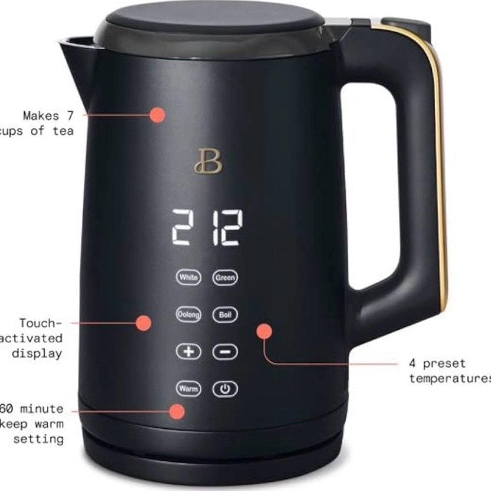 Black Electric Kettle - Picture 2 of 3